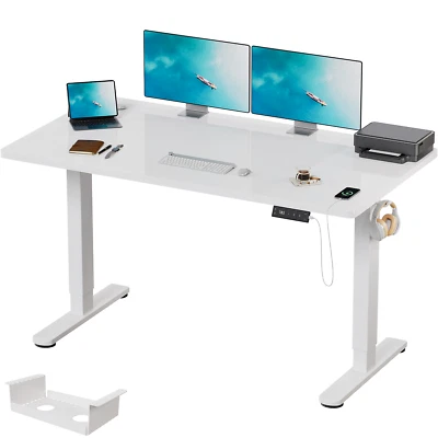 120-180x80cm Höhenverstellbarer schreibtisch Tischoberfläche Elektrischer Memory - Bild 1 von 4