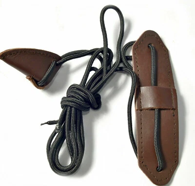 Traditional Leather  Recurve Bow Stringer Brown Archery Bowstrings Tool Rope - Image 1 of 2