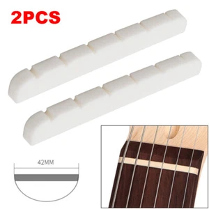 2pcs Compact Bone Nut Electric Guitar for Stratocaster Telecaster 42mm - Bild 1 von 13