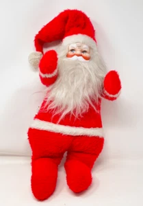 Celluloid Face Santa Claus 1950s Doll MCM Vintage 20”Christmas Posable Wire Legs - Picture 1 of 11