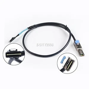 Mini SAS 26 SFF-8088 26pin to Mini SAS 36pin SFF-8087 1M 30AWG Cable 3.3FT - Picture 1 of 12