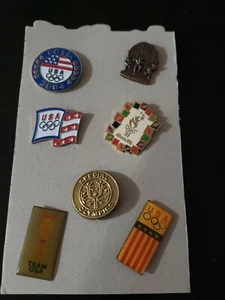 LOT OF 7 OLYMPIC PINS - Picture 1 of 8