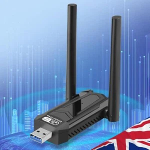 AC1300Mbps USB WiFi Card Dual Band 2.4/5Ghz for Windows 11/10/8/7/Vista/XP - Picture 1 of 10