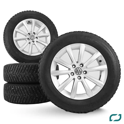 Original VW Tiguan 2 AD1 Winterräder Winterreifen Merano 215/65 R17 103H SPIKES - Bild 1 von 4