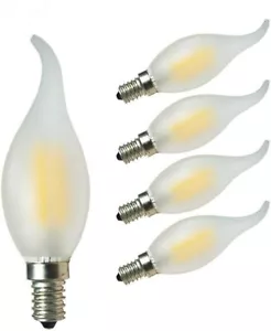 5 X GLW E14 LED Candle E14 4 W Equivalent Output to 40 Watt, Warm White, 2700 - Picture 1 of 6