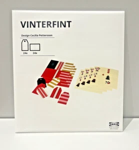 Set of 48 IKEA VINTERFINT Label, Christmas Motifs, Christmas Decorations, Gifts - Picture 1 of 3