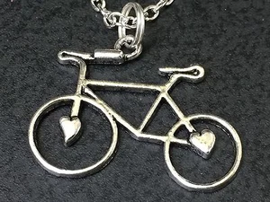 Bicycle Charm Tibetan Silver with 18" Necklace BIN - Picture 1 of 2