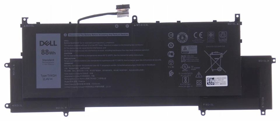 Batería TVKGH de 88Wh OEM para DeII Latitude 9510 2 en 1 089GNG 0HYMNG Foto 1 de 1