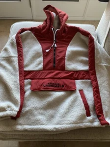 New Era Arizona Cardinals Oatmeal Cozy Sherpa Half Zip Hoodie/Jacket XL - Picture 1 of 9