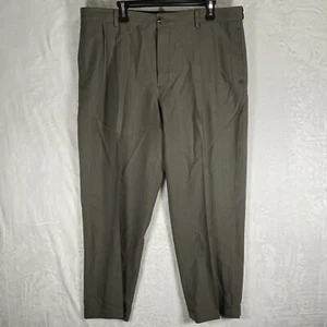 L.L. Bean Mens Dress Career Pants Flat Front Natural Fit Cotton Casual 39x28 - Picture 1 of 8