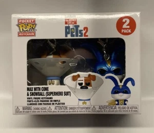 Secret Life of Pets 2 Max & Snowball US Pkt Pop Keychain 2Pk￼ - Picture 1 of 7