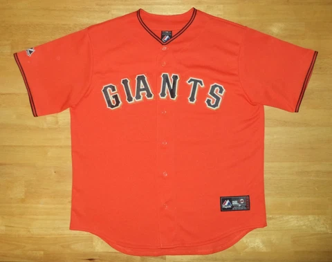 TIM LINCECUM Majestic SAN FRANCISCO GIANTS #55 Orange Jersey - Adult XL Cover