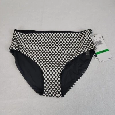 Coco Reef Verso High Waist Reversible Bikini Bottom Womens Large polka dot solid - Image 1 of 3