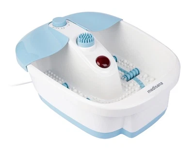 MEDISANA(MEDISANA GMBH) MEDISANA Fußsprudelbad FS-90L hellblau Hornhautentferner Massage ca 34x19x40 cm