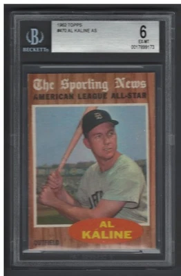 1962 Topps #470 Al Kaline BVG BGS 6 EX-MINT All-Star HOF'er LOOKS EVEN BETTER!! - Image 1 of 2