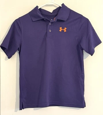 Under Armour Boys' Short Sleeve Polo Shirt Purple Size Youth Large YLG - Image 1 of 3