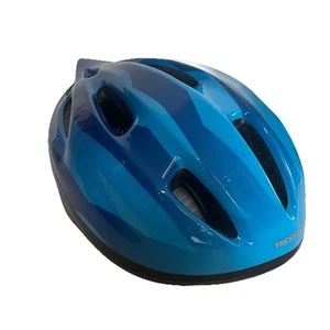 Trespass Kids Bike Helmet in Pink Blue White Boys Girls Cycling Scooter Size M - Picture 1 of 9