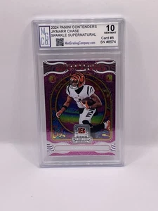 2024 Contenders Jamarr Chase Supernatural Sparkle Graded MGCo Gem Mint 10 - Bild 1 von 1