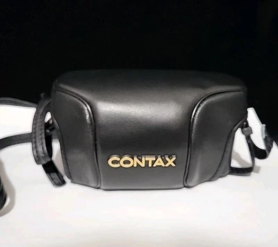 CONTAX Genuine Semi Hard Leather Case CC-44 for TVS  from Japan. Excellent condi - Image 1 of 4
