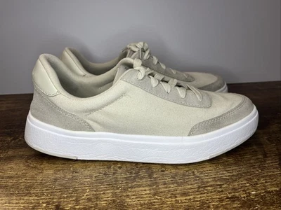 Kizik Prague Women’s Size 9.5 Wide Hands Free Canvas Creme Beige Slip On Sneaker - Image 1 of 4