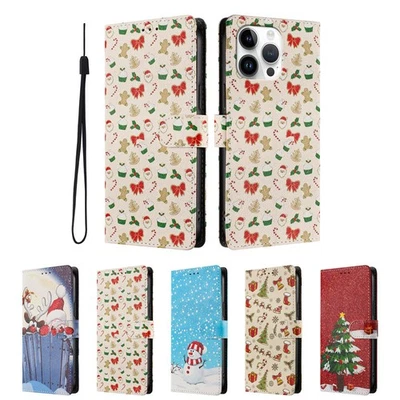 Christmas Santa Wallet Phone Case for Honor 400 300 200 90 80 70 50 Magic 6 7 8 - Image 1 of 4