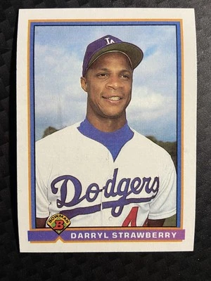 Nm Darryl Strawberry #609 1991 Bowman Los Angeles Dodgers - Image 1 of 2