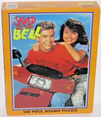 RARO SELLADO Salvado por la campana ZACK & KELLY Puzzle Mark-Paul Gosselaar Tiffani Foto 1 de 2