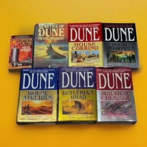 Frank Herbert Heretics Of Dune & PRELUDE TO DUNE Lot 7 Books Set Hardcover - Picture 1 of 23