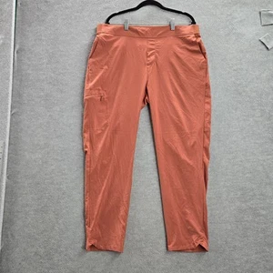 Royal Robbins Women Activewear Pants XL Orange Logo Spotless Evolution - Picture 1 of 13