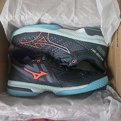 Tênis Mizuno masculino Wave Exceed Tour 5 AC azul marinho/azul - Imagem 1 de 4