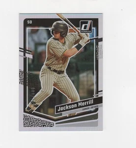 2023 DONRUSS BASEBALL HOLO CAREER STAT LINE 88/107 JACKSON MERRILL PADRES #117 - Picture 1 of 2