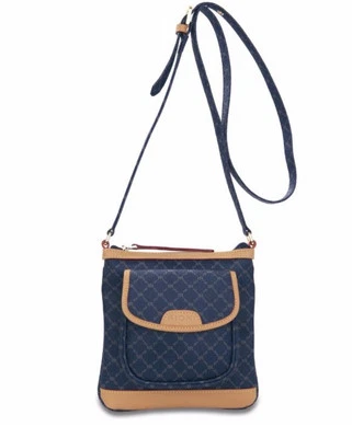 New Rioni Signature Blue Mini Crossbody Tourist Bag  - Image 1 of 4