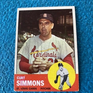 1963 Topps #22 Curt Simmons St Louis Cardinals MLB - Picture 1 of 11
