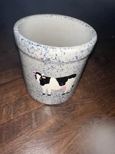 Vintage Robinson Ransbottom UVP COW CROCK Keramik Roseville Ohio 2 Quart hohes Glas - Bild 1 von 3