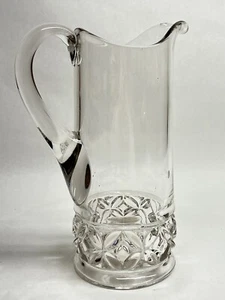Vintage großer Krug klar schwer Krug 10 1/2" hoch - Bild 1 von 10