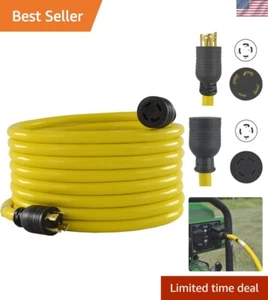 30 Amp 4-Prong Locking NEMA L14-30 Extra Heavy-Duty Generator Cord - 100ft - Picture 1 of 5