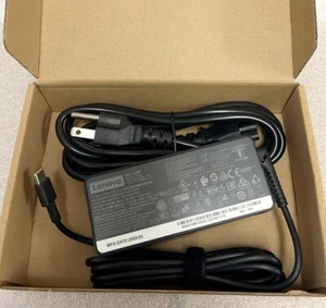 Genuine OEM 65W USB C Type C AC Adapter Charger ADLX65YDC2A Lenovo ThinkPad Yoga - Picture 1 of 8