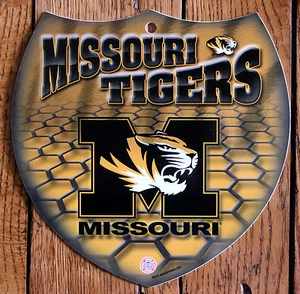 Licensed NCAA Plastic Sign University of Missouri Tigers Interstate Sign - Picture 1 of 2