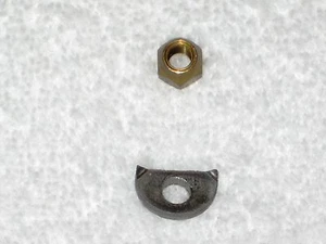 1960'S/70'S NOS GIBSON TRUSS ROD NUT AND HALF MOON NUT SEAT KALAMAZOO FACTORY - Picture 1 of 3