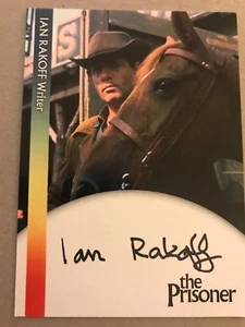 THE PRISIONER: TARJETA DE AUTÓGRAFO: IAN RAKOFF - ESCRITOR IR1 - Imagen 1 de 1
