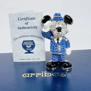 Disney Arribas Brothers Swarovski® Crystal US Air Force Mickey Jeweled Figurine - Picture 1 of 15