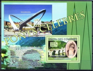 Comoras 2009 MNH MS, arquitecto otomano Mimar Sinan, GRAN PUENTE - Imagen 1 de 1