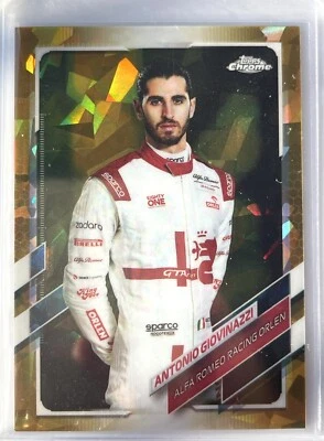 2021 Topps Chrome Sapphire Formula 1 ANTONIO GIOVINAZZI #6 Gold  /50 Ferrari - Image 1 of 3