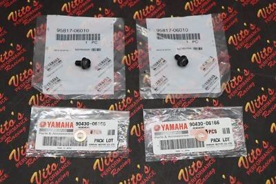 Cylinder drain plug bolts + washers GENUINE Yamaha Banshee OEM Factory stock - Image 1 of 2