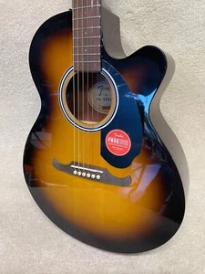 Fender FA-135CE Concert V2 Acoustic Guitar, Walnut FB, Sunburst NEW CONDITION! - Picture 1 of 9