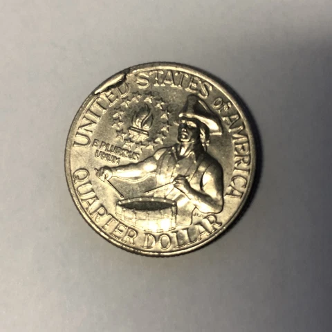 Bicentennial Quarter 1976 Cud Mint Error Cover