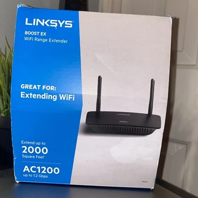 Open Box Linksys Boost EX WiFi Range Extender AC1200 RE6500 - Image 1 of 3