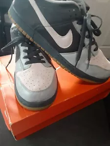 Nike Dunk Sneakers basse scamosciate antracite/champagne uomo 304714-064 taglia 12 - Foto 1 di 9