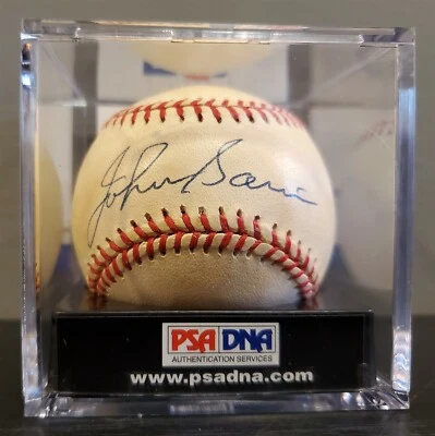 Johnny Sain Boston Braves - Autographed Baseball - PSA/DNA Authentic - Image 1 of 4