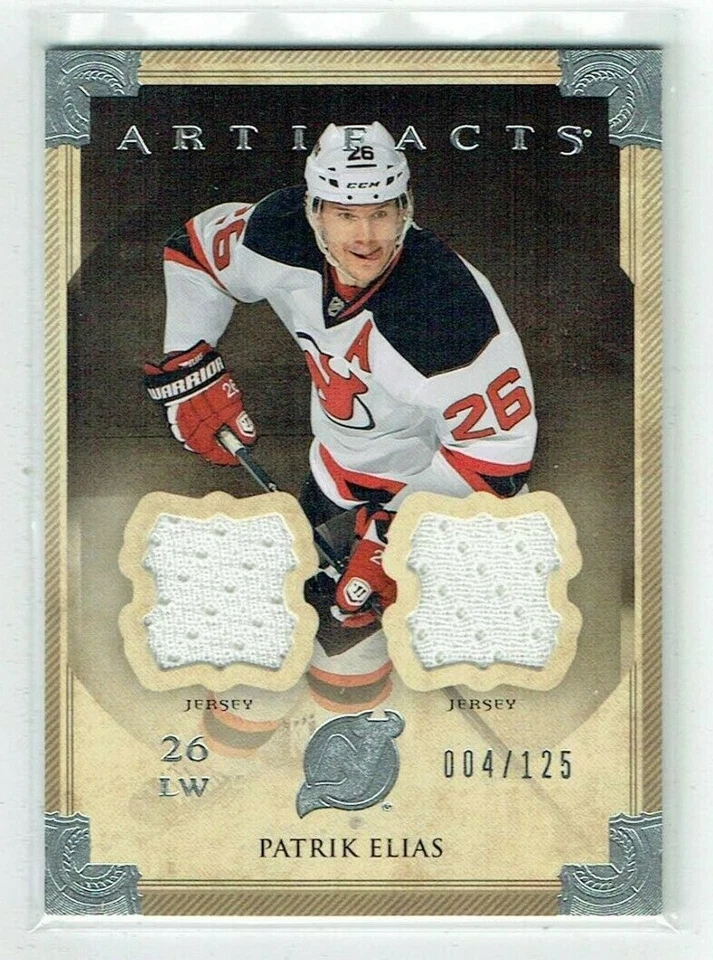 13-14 UD Upper Deck Artifacts  Patrik Elias  /125  Dual Jerseys   - Image 1 of 1